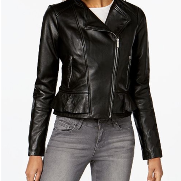 michael kors leather jacket